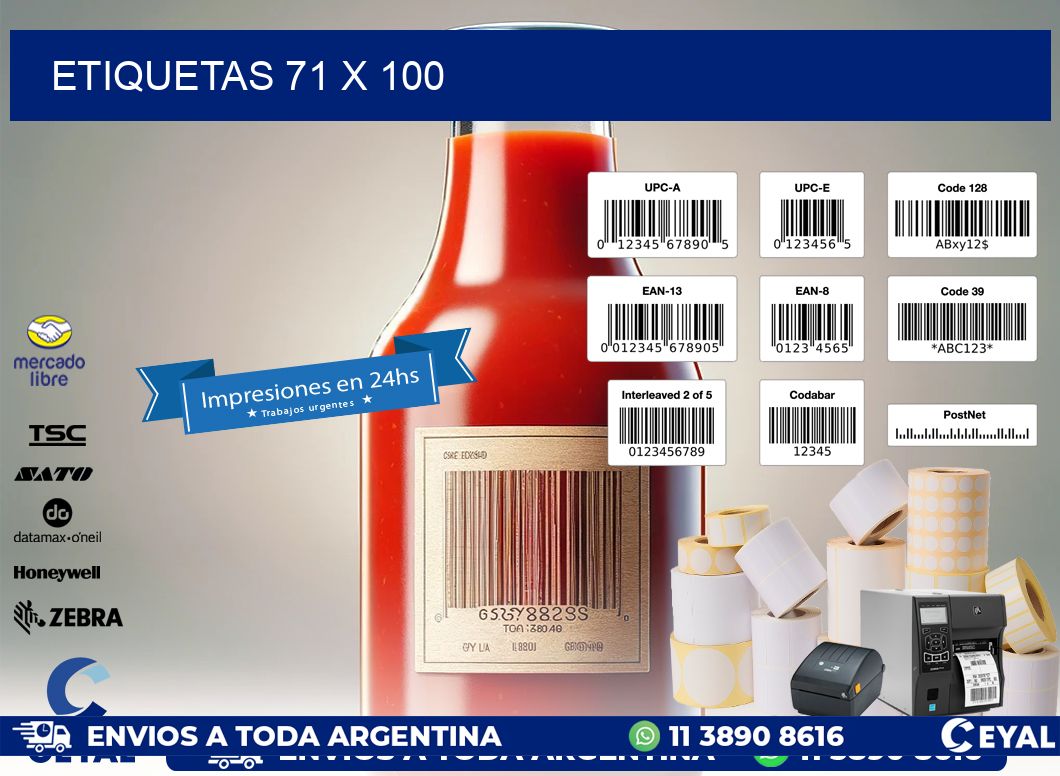 ETIQUETAS 71 x 100