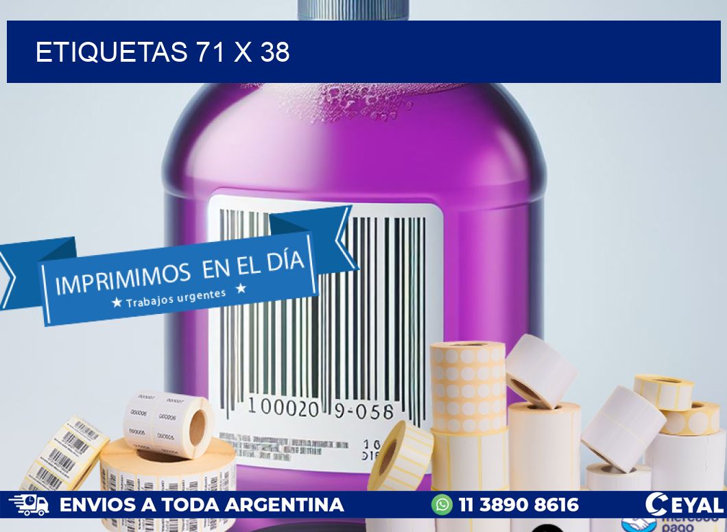 ETIQUETAS 71 x 38