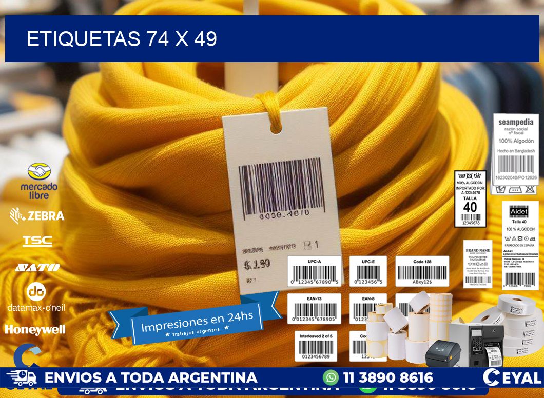 ETIQUETAS 74 x 49