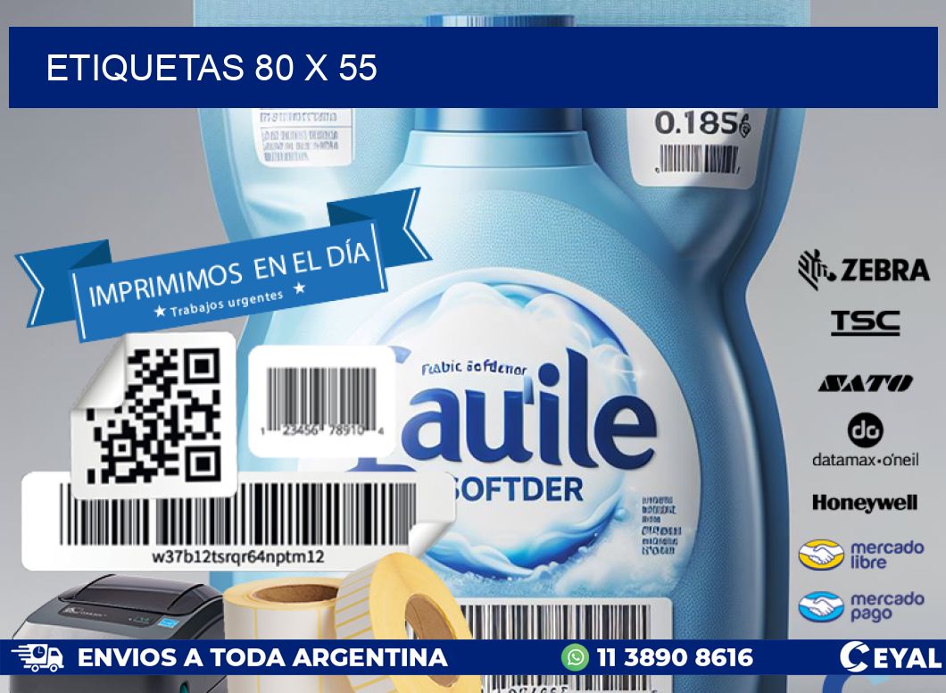 ETIQUETAS 80 x 55