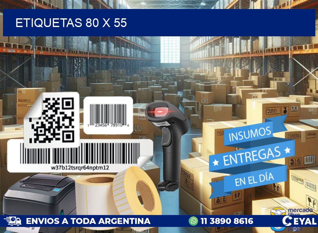 ETIQUETAS 80 x 55