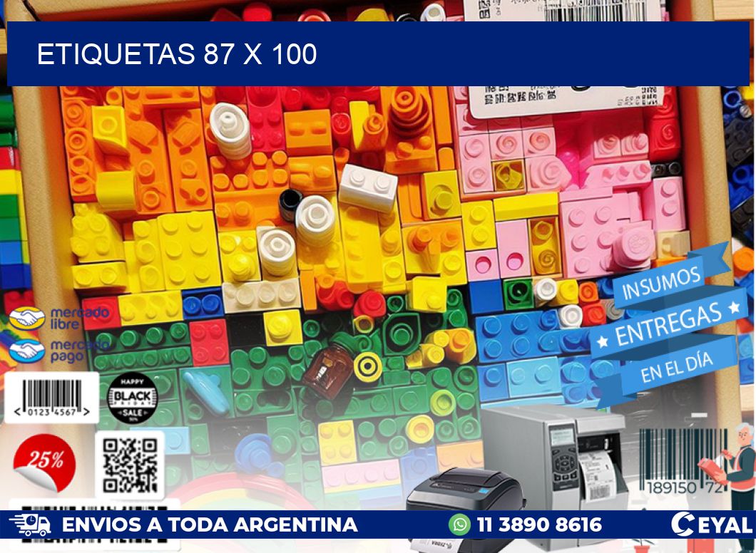 ETIQUETAS 87 x 100