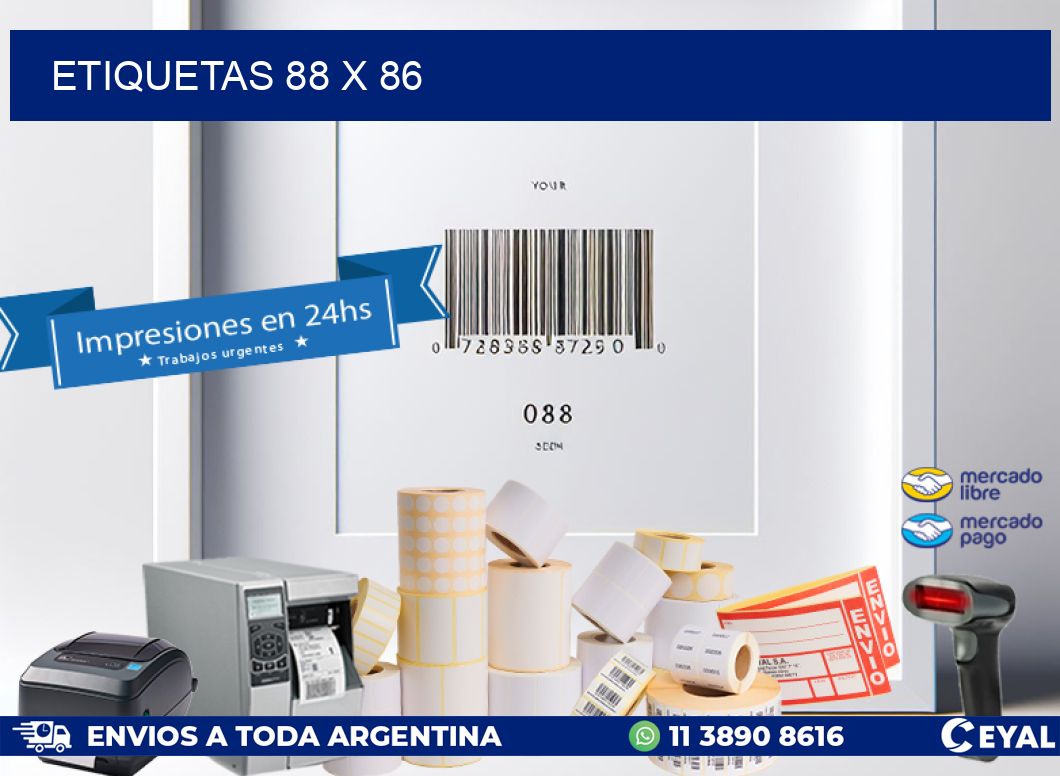 ETIQUETAS 88 x 86