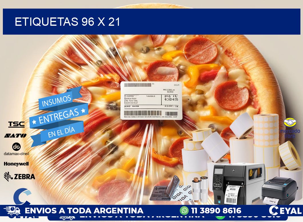 ETIQUETAS 96 x 21