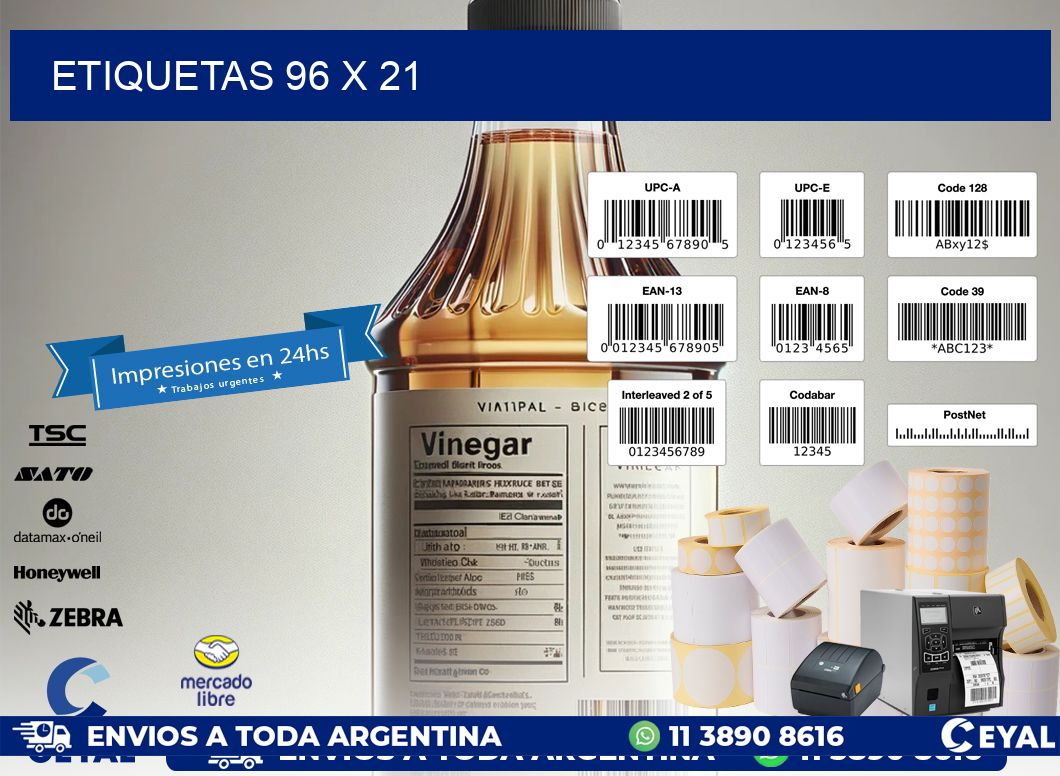 ETIQUETAS 96 x 21