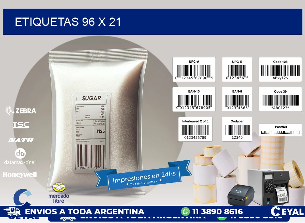 ETIQUETAS 96 x 21