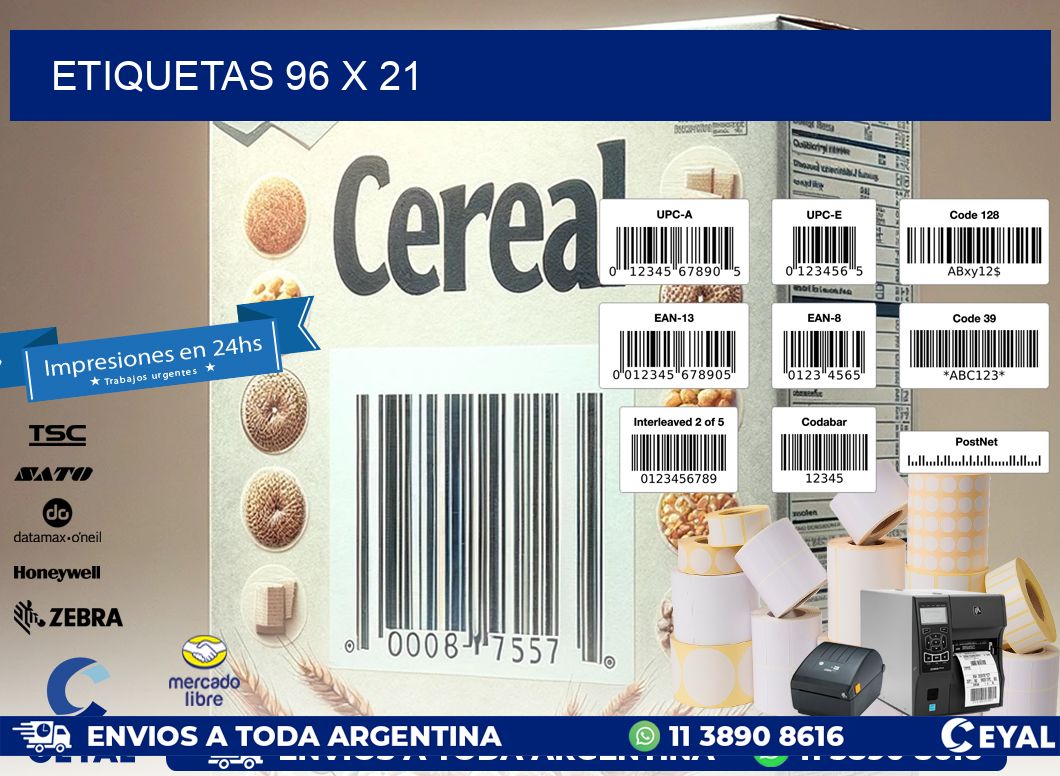 ETIQUETAS 96 x 21