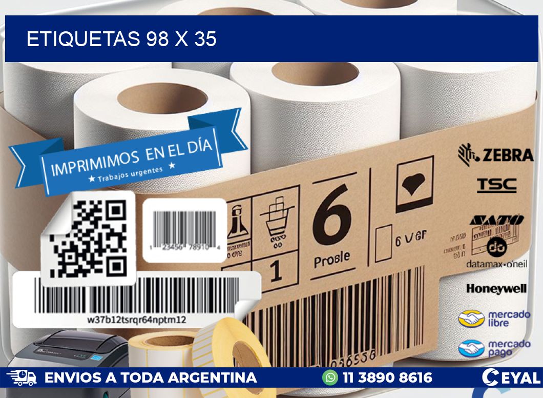 ETIQUETAS 98 x 35