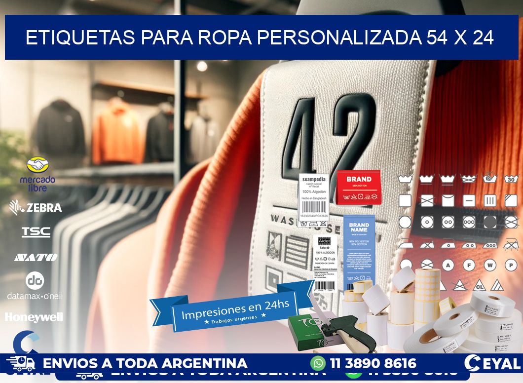 ETIQUETAS PARA ROPA PERSONALIZADA 54 x 24