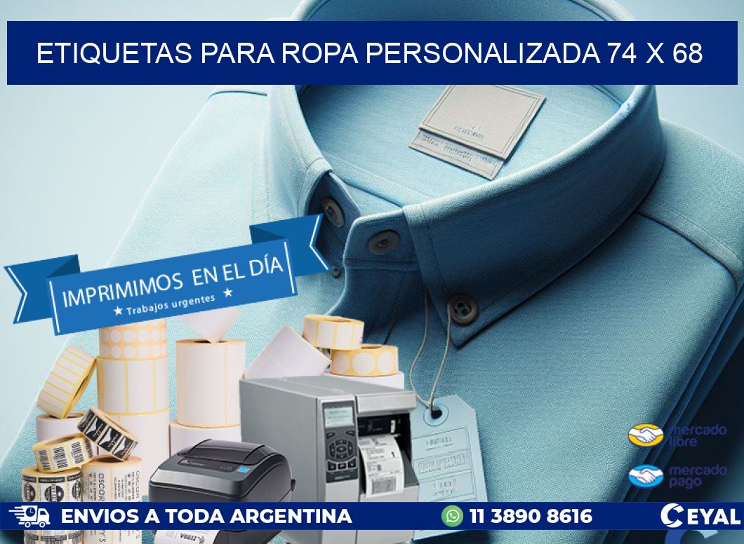 ETIQUETAS PARA ROPA PERSONALIZADA 74 x 68