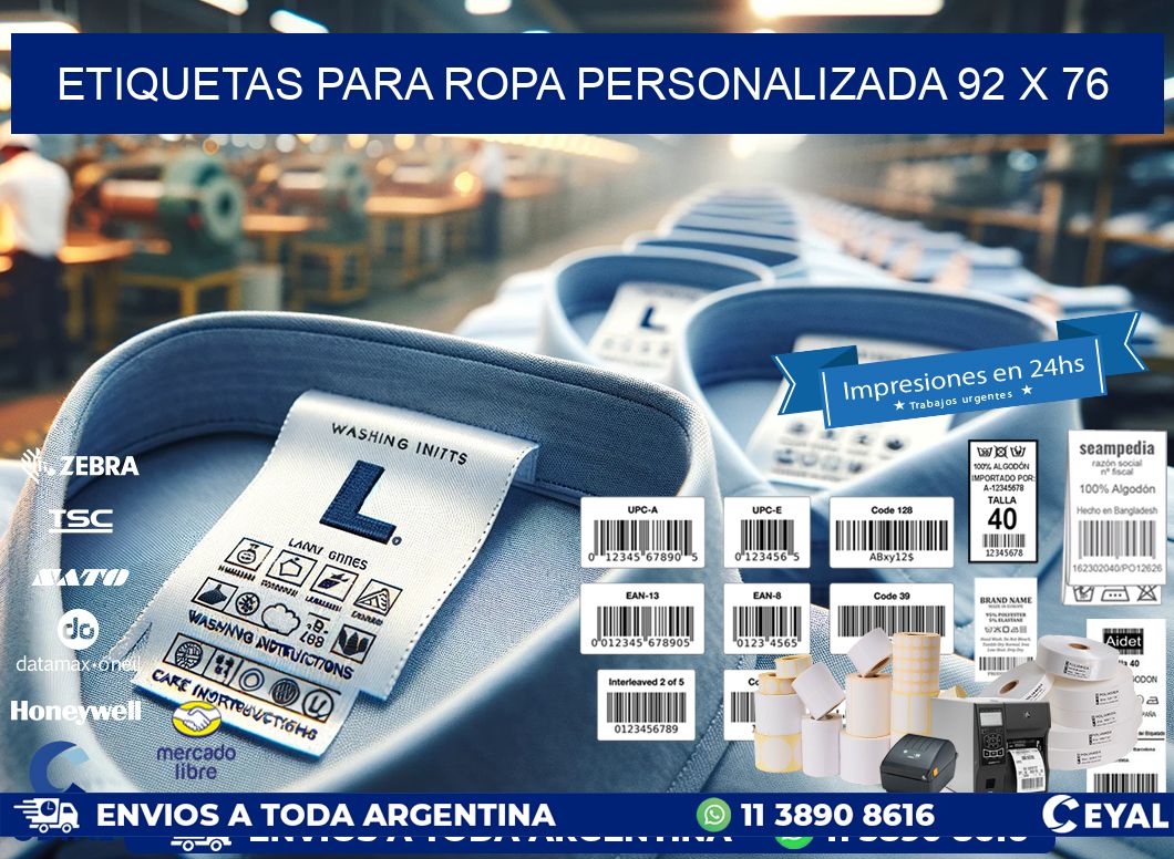 ETIQUETAS PARA ROPA PERSONALIZADA 92 x 76