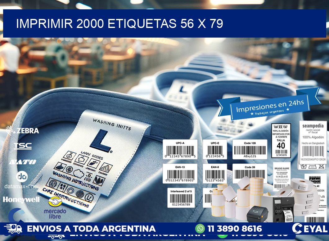IMPRIMIR 2000 ETIQUETAS 56 x 79