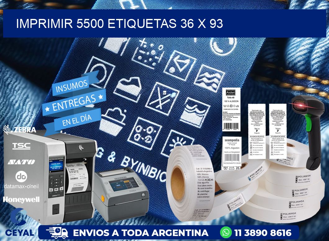 IMPRIMIR 5500 ETIQUETAS 36 x 93