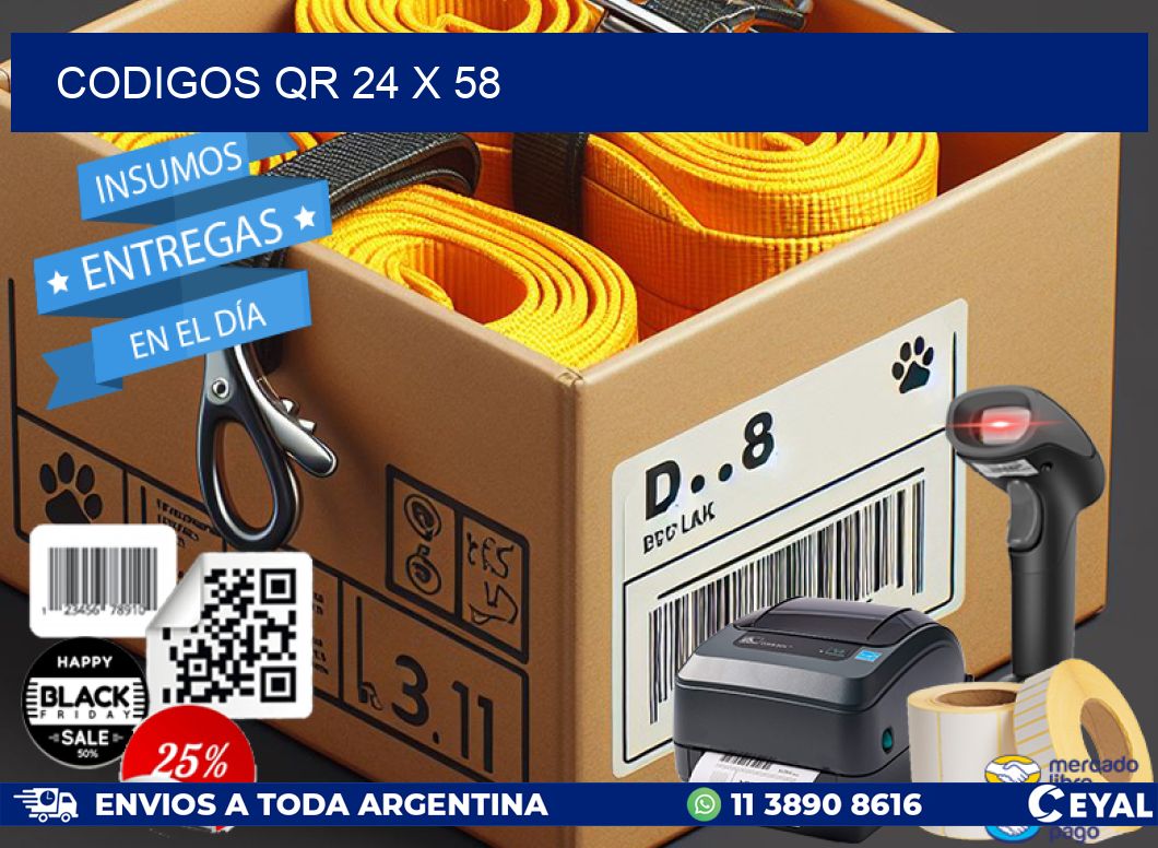 CODIGOS QR 24 x 58