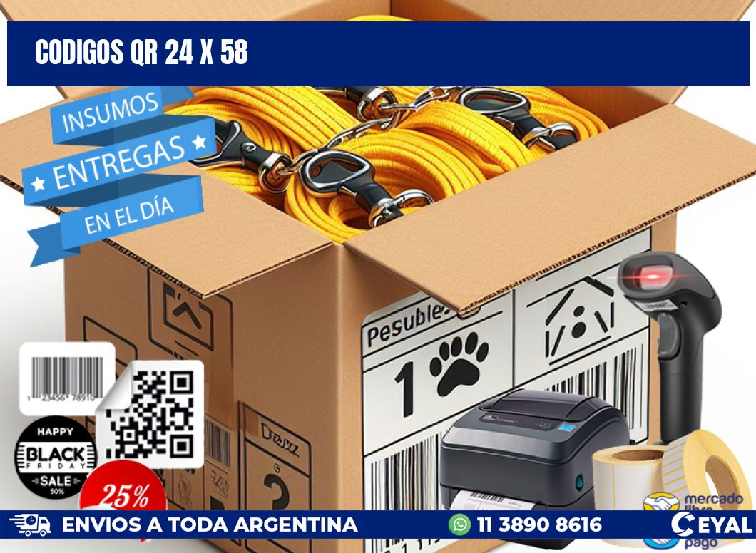 CODIGOS QR 24 x 58