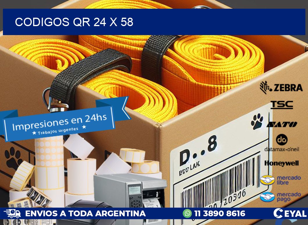 CODIGOS QR 24 x 58