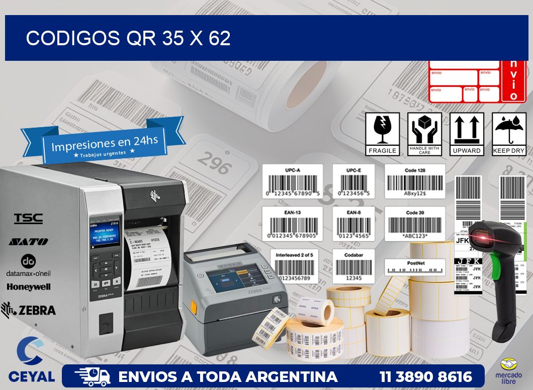 CODIGOS QR 35 x 62