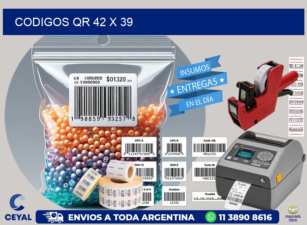 CODIGOS QR 42 x 39