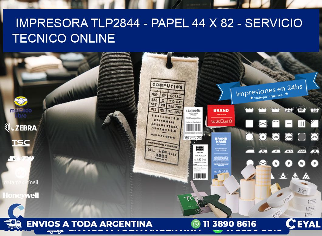 IMPRESORA TLP2844 - PAPEL 44 x 82 - SERVICIO TECNICO ONLINE