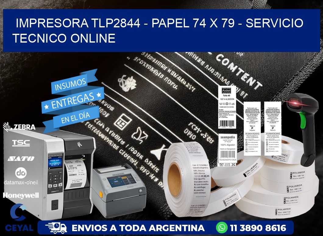 IMPRESORA TLP2844 - PAPEL 74 x 79 - SERVICIO TECNICO ONLINE