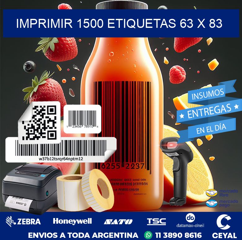 IMPRIMIR 1500 ETIQUETAS 63 x 83