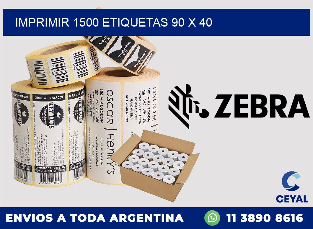 IMPRIMIR 1500 ETIQUETAS 90 x 40