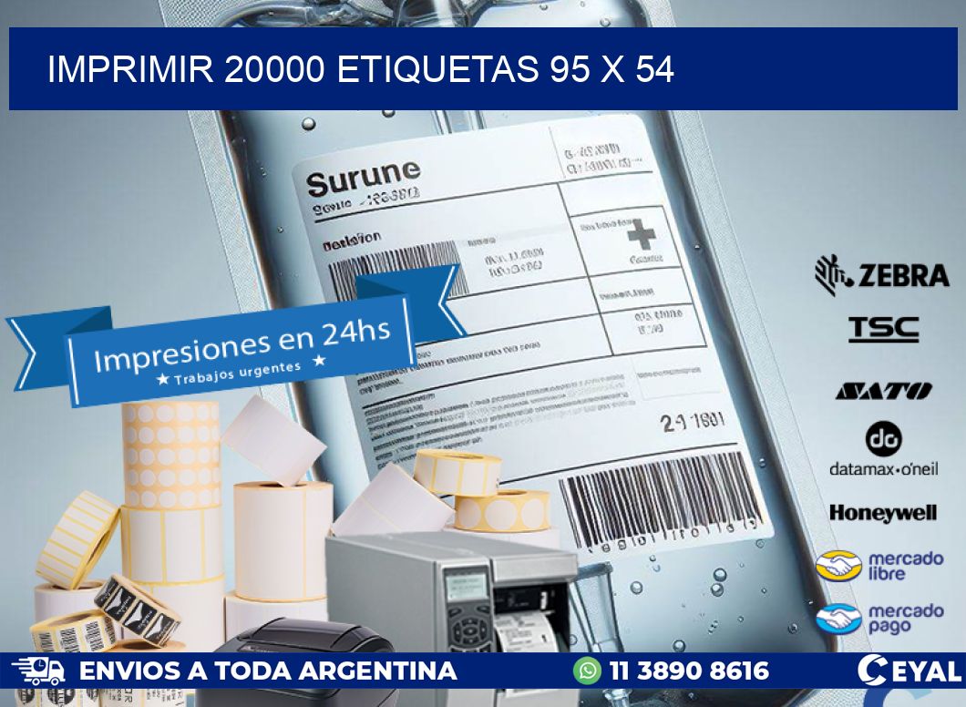 IMPRIMIR 20000 ETIQUETAS 95 x 54