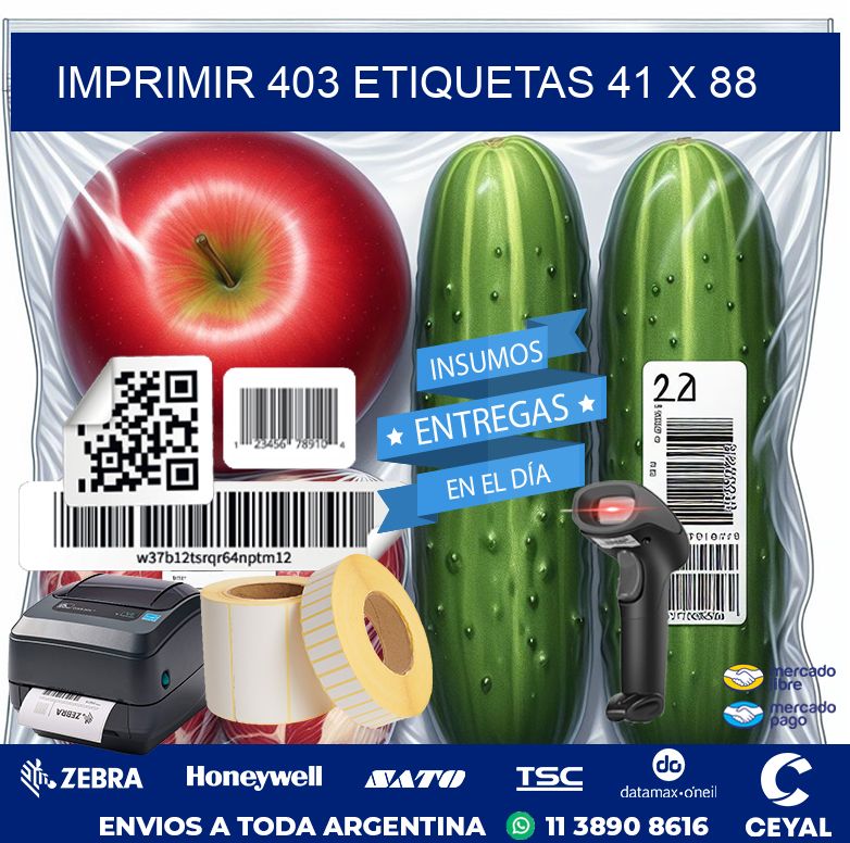 IMPRIMIR 403 ETIQUETAS 41 x 88