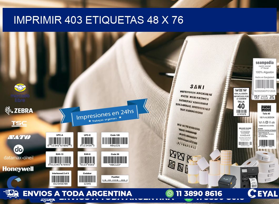 IMPRIMIR 403 ETIQUETAS 48 x 76