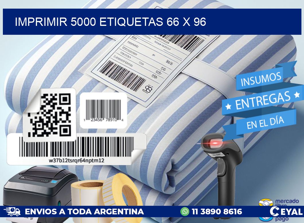 IMPRIMIR 5000 ETIQUETAS 66 x 96