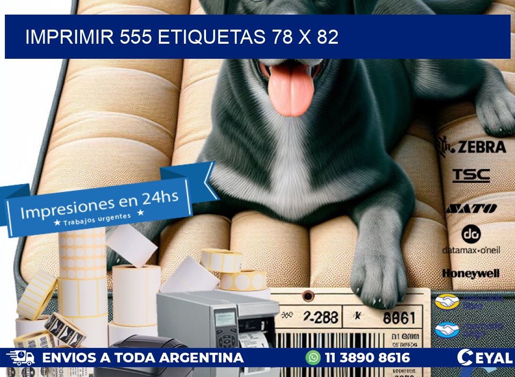 IMPRIMIR 555 ETIQUETAS 78 x 82