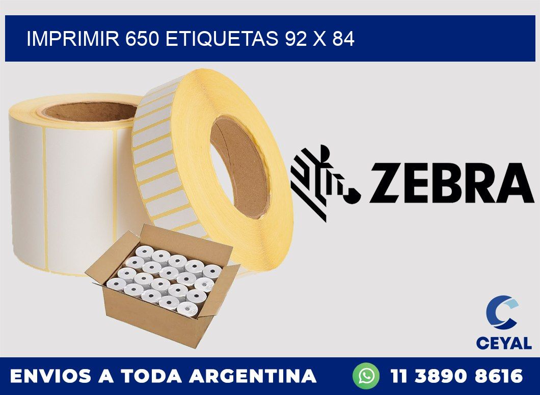 IMPRIMIR 650 ETIQUETAS 92 x 84