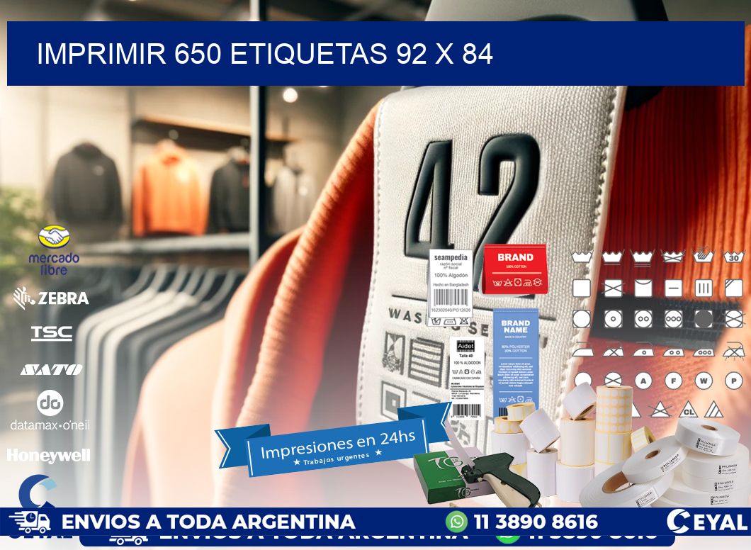 IMPRIMIR 650 ETIQUETAS 92 x 84