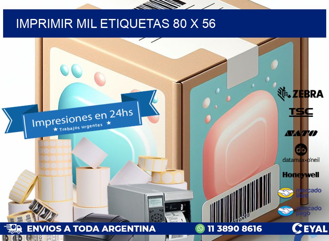 IMPRIMIR MIL ETIQUETAS 80 x 56