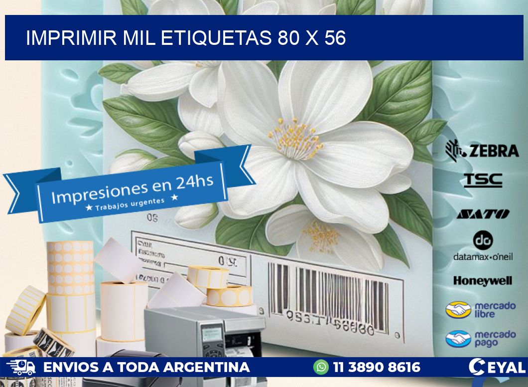 IMPRIMIR MIL ETIQUETAS 80 x 56