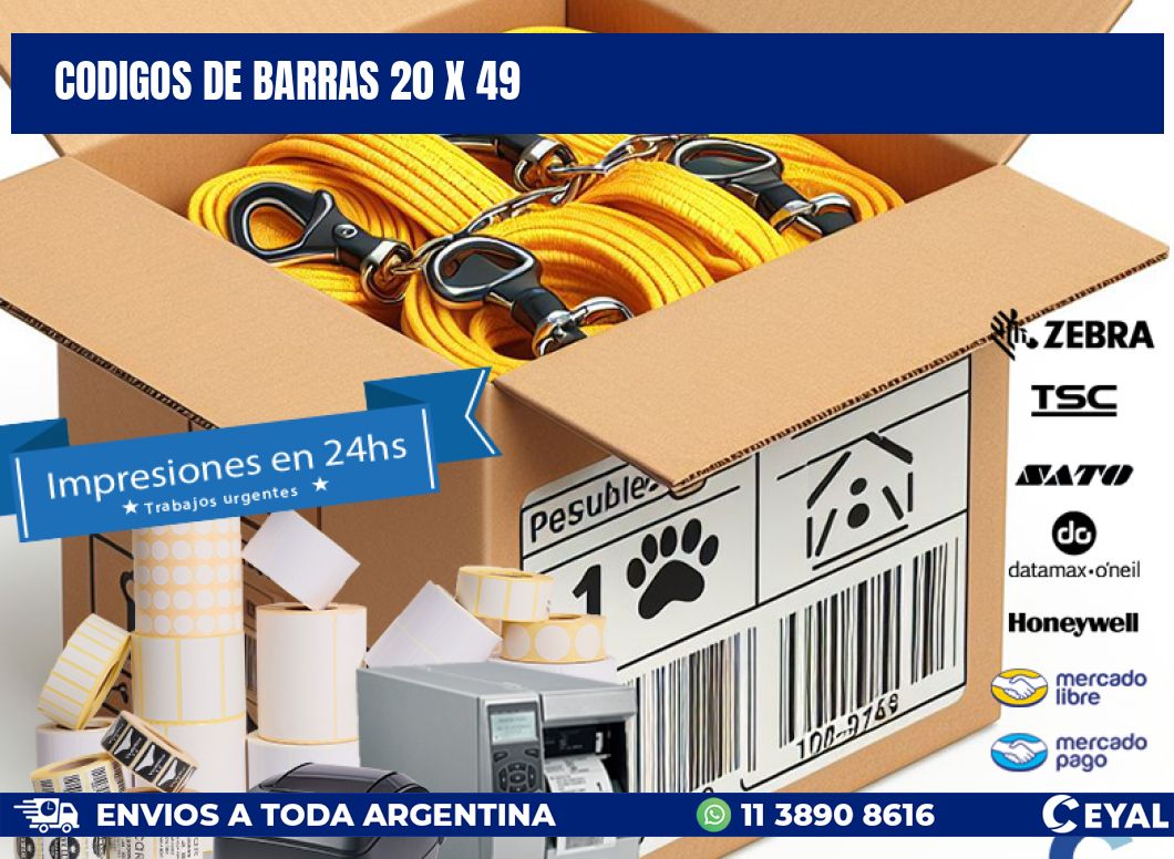 codigos de barras 20 x 49