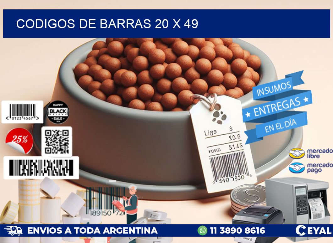 codigos de barras 20 x 49