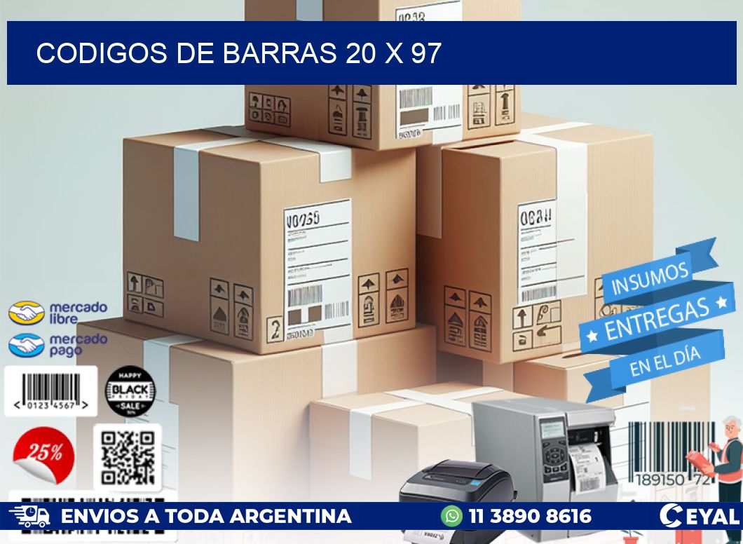 codigos de barras 20 x 97