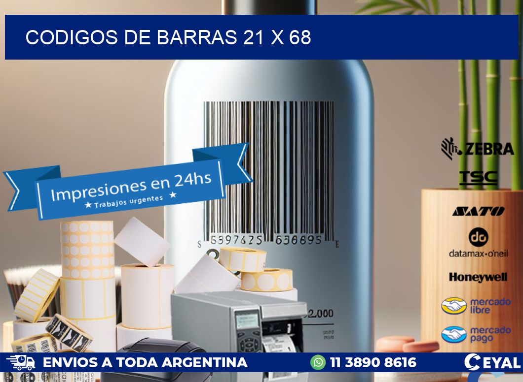codigos de barras 21 x 68