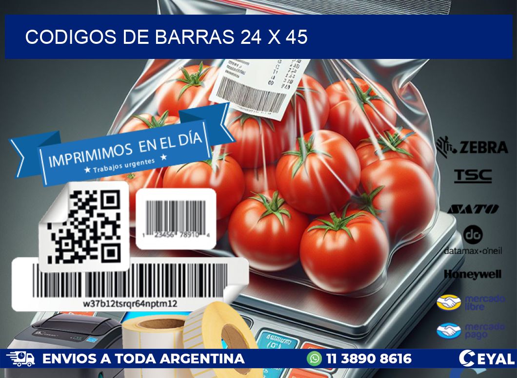 codigos de barras 24 x 45