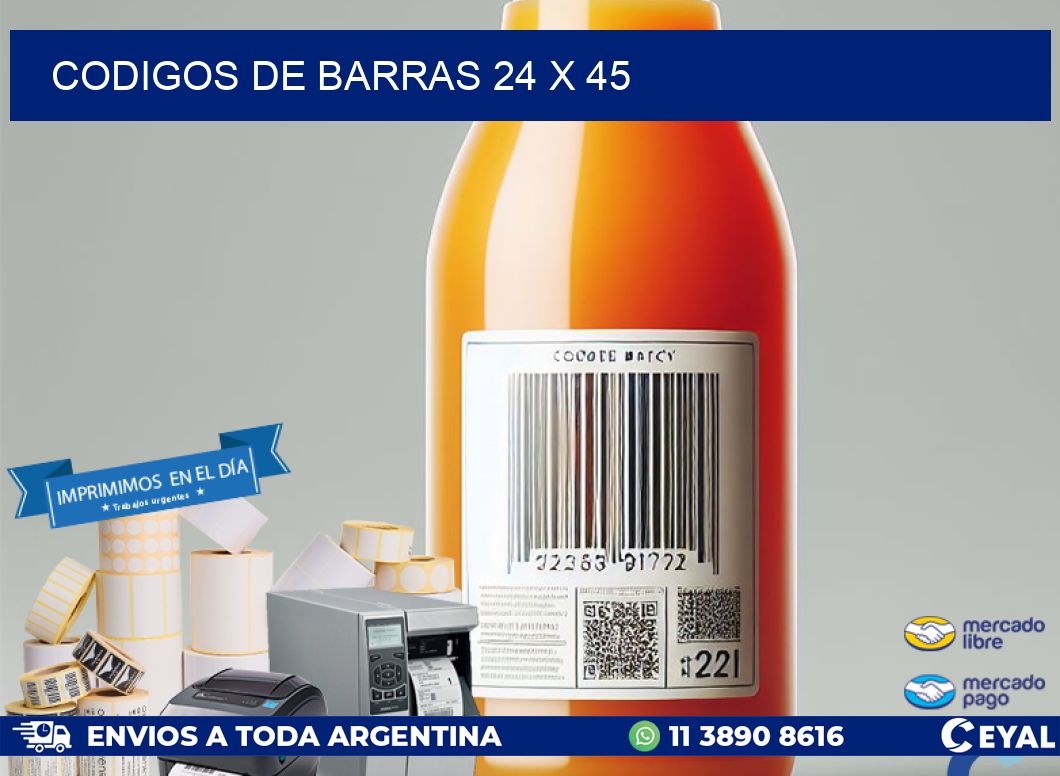codigos de barras 24 x 45