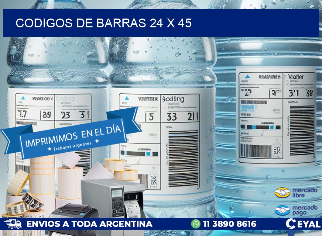 codigos de barras 24 x 45