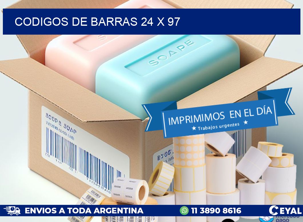 codigos de barras 24 x 97