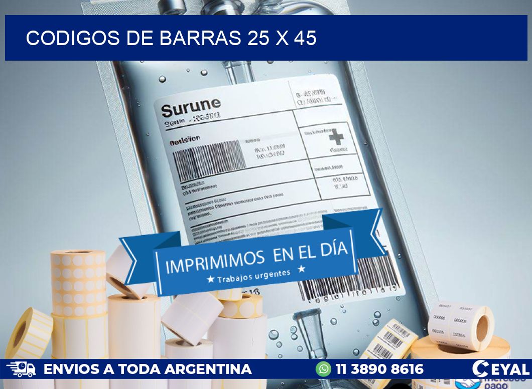 codigos de barras 25 x 45