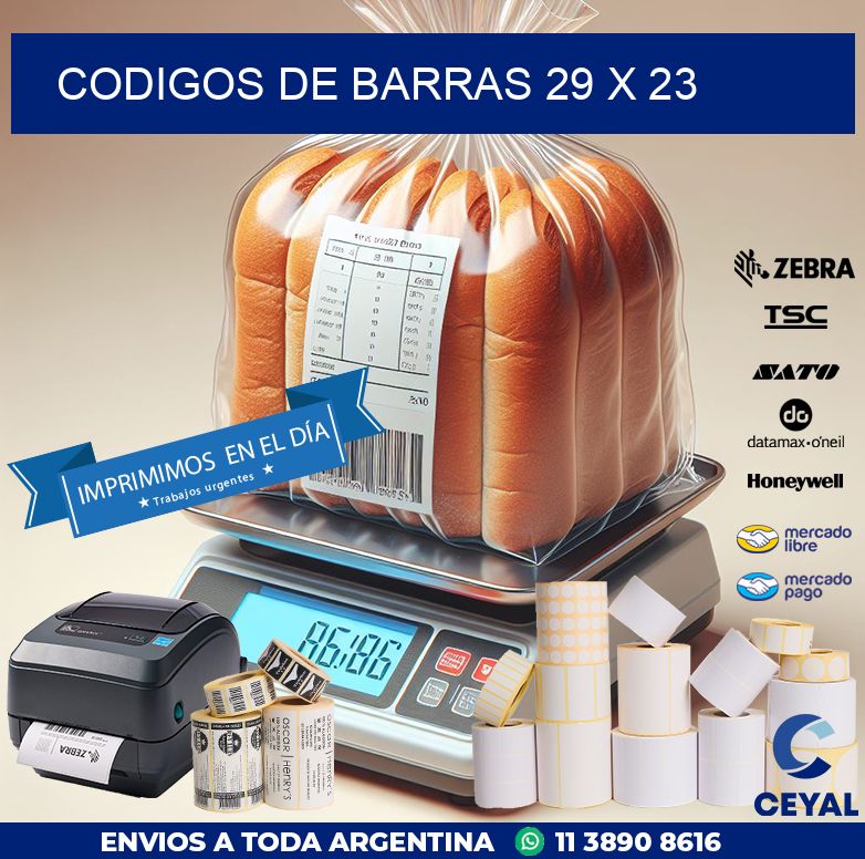 codigos de barras 29 x 23
