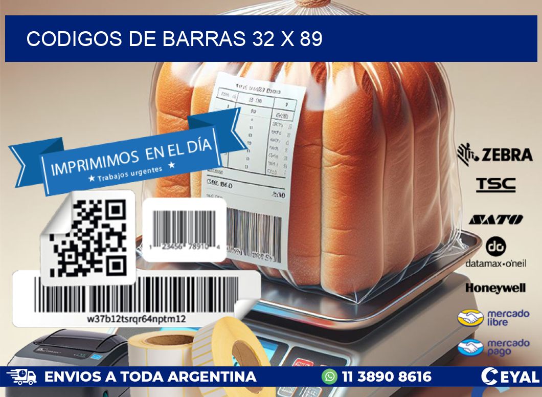 codigos de barras 32 x 89