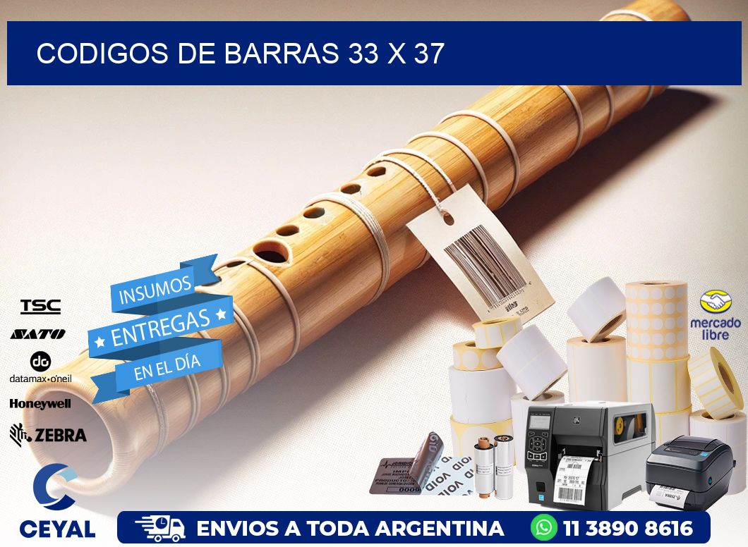 codigos de barras 33 x 37