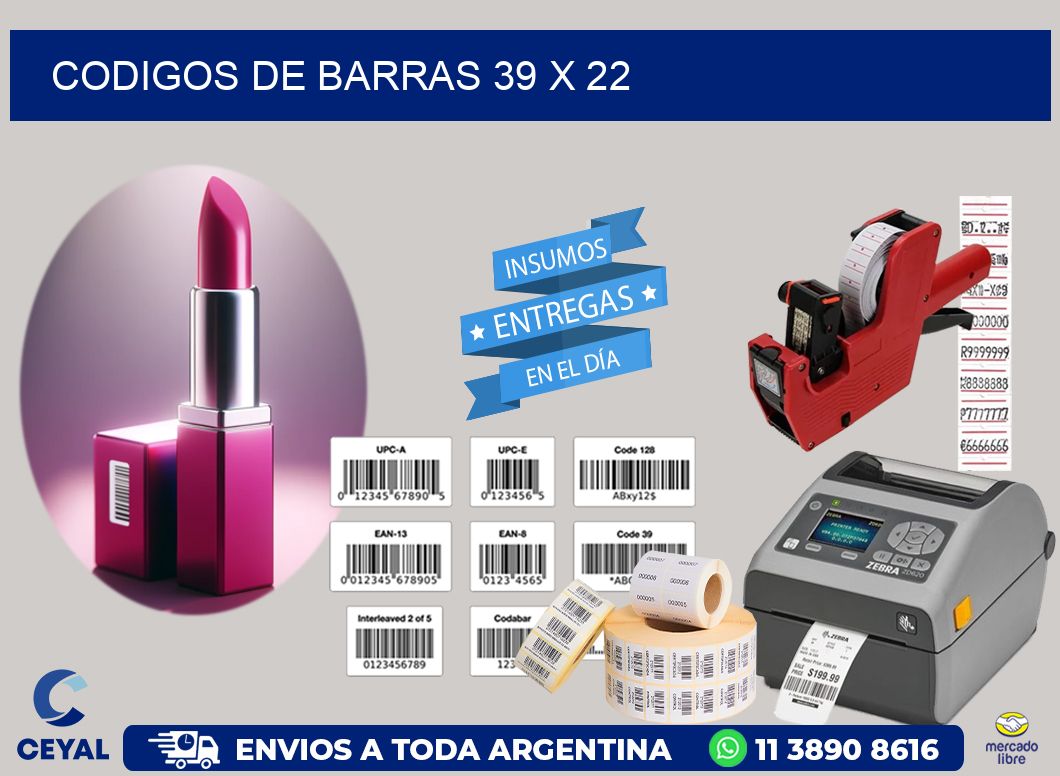 codigos de barras 39 x 22