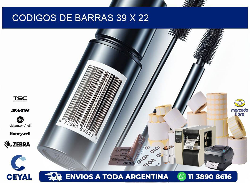 codigos de barras 39 x 22
