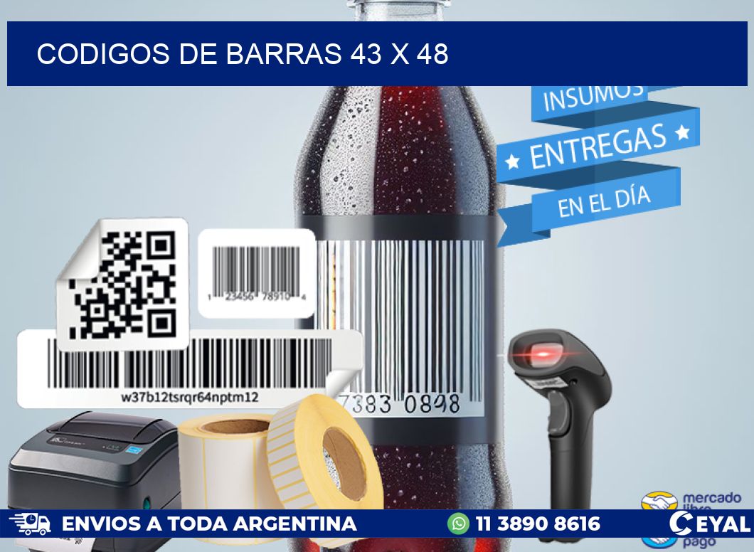 codigos de barras 43 x 48